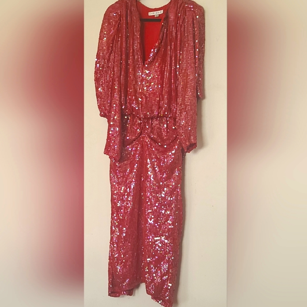 Vintage I.magnin Sequin glamour gown